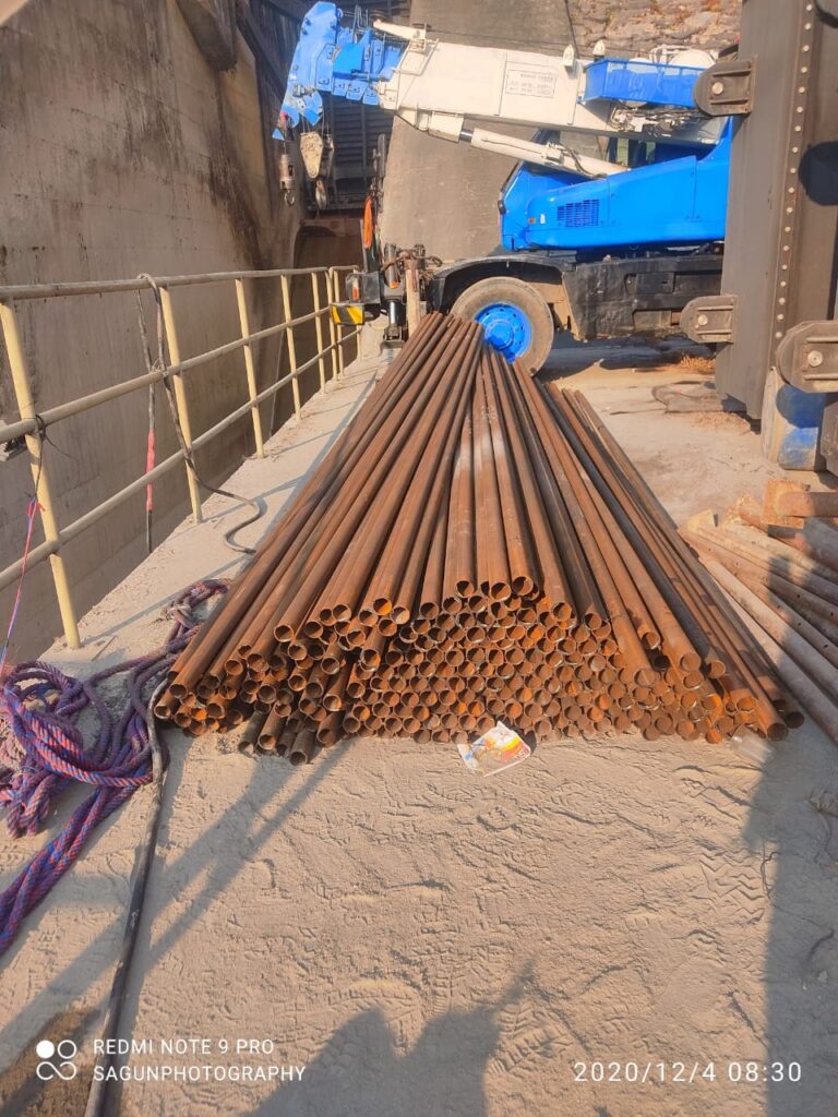 Site installation middle marsyangdi hydropower 1