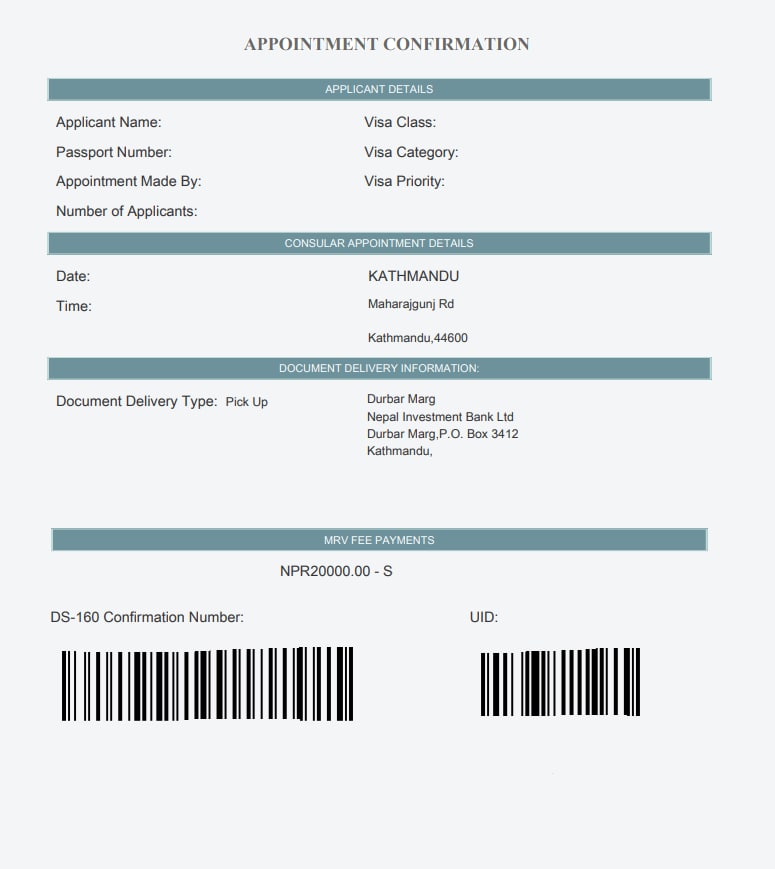 Appointment Confirmation
